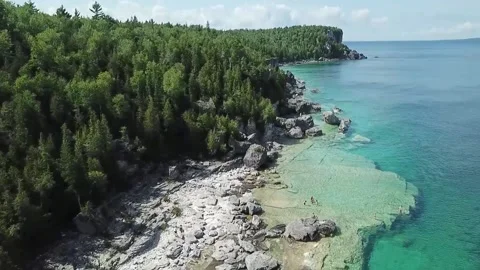 Tobermory  drone Stock Footage 147204648