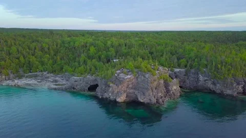 Tobermory  drone Stock Footage 147206507