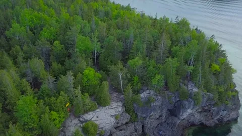 Tobermory  drone Stock Footage 147206861