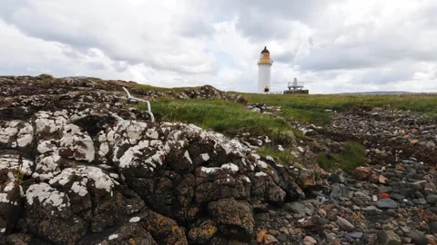Tobermory lighthouse 4k time lapse Stock Footage 311938998