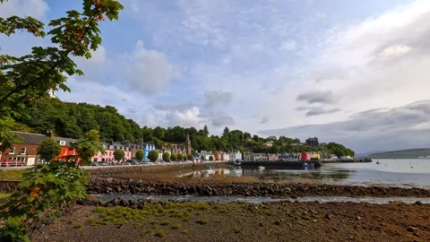 Tobermory seafront 4k time lapse Video stock 311939631