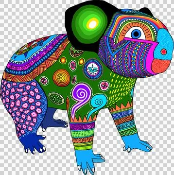 Tobi alebrije koala Stock Illustration