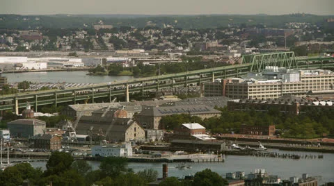 Tobin Bridge Boston, Massachusettes Stock Footage 26691928
