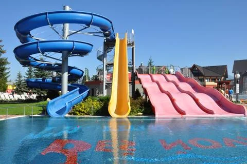 Toboggans Foto stock