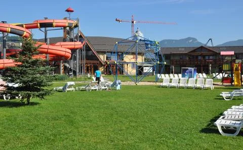 Toboggans Foto stock