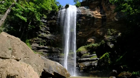 Toccoa Falls, Toccoa Falls College, Georgia Stock Footage 78043123