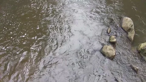 Toccoa river rocks Video stock 48142156