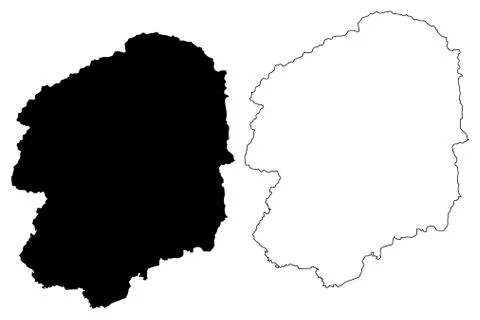 Tochigi Prefecture map vector.... Stock Illustration