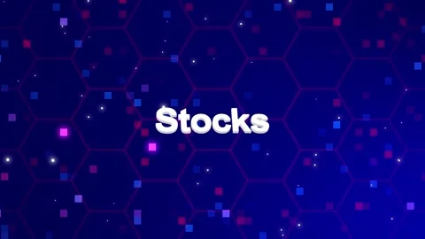 Tocks text animation with background Video stock 260209777