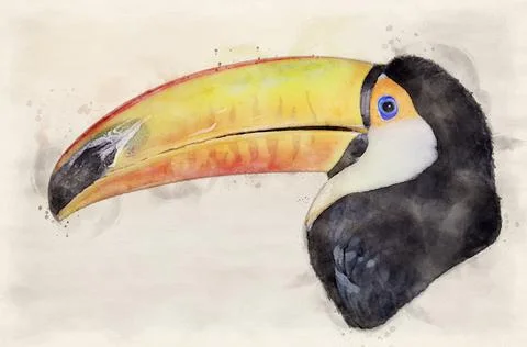 Toco toucan Stock Illustration