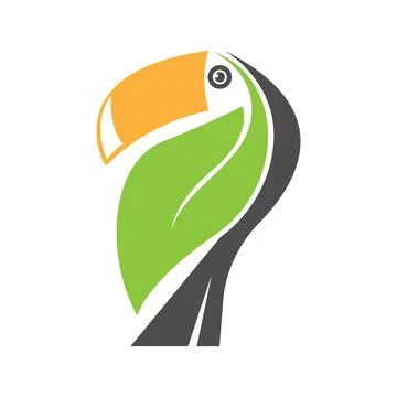 Toco Toucan logo icon design illustration Stock Illustration
