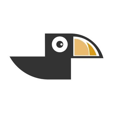 Toco Toucan logo icon design illustration Stock Illustration