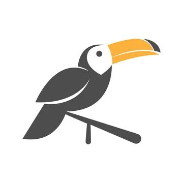 Toco Toucan logo icon design illustration Stock Illustration