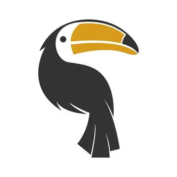 Toco Toucan logo icon design illustration Stock Illustration