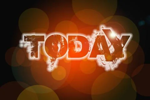 Today concept Stock Illustration
