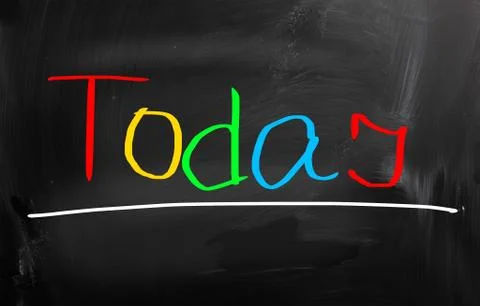 Today Concept Illustrazione stock