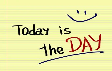 Today Is The Day Concept Stock Illustration
