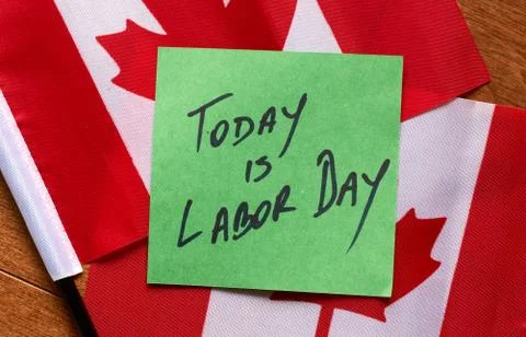 Today is Labor Day 库存照片