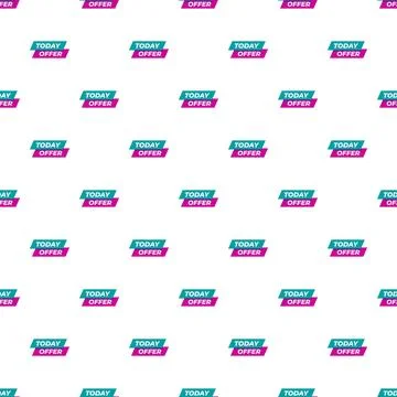 Today offer banner pattern promoting special sales Stock Illustration