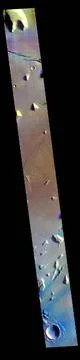 Today s VIS image is located in Elysium Planitia. The linear depressions a... Stock Photos