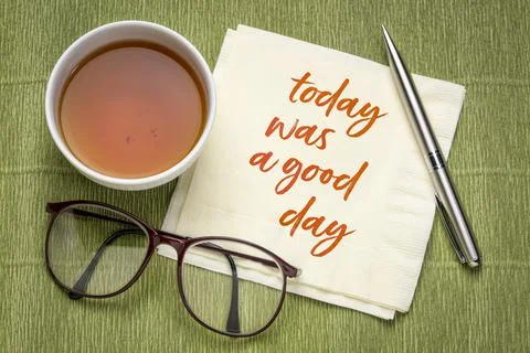 Today was a good day - positive affirmation Foto stock
