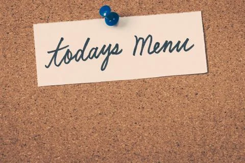 Today's menu Stock Photos