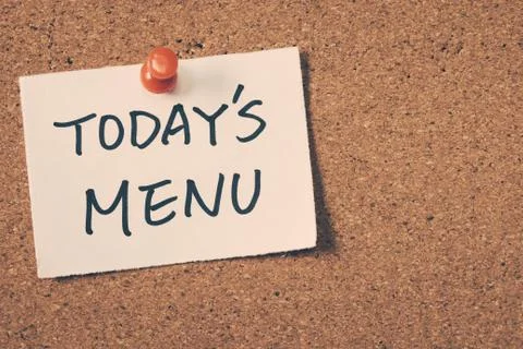 Today's menu Stock Photos