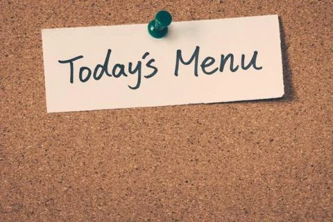 Today's menu Stock Photos