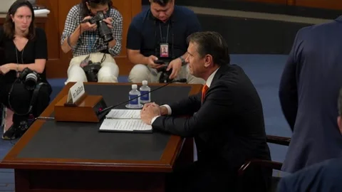 Todd Blanche at the witness table Stock Footage 345284005