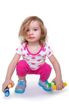 Toddler activity Stock Photos