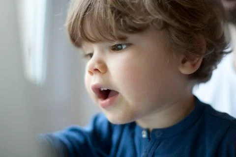 Toddler boy, portrait Stock Photos
