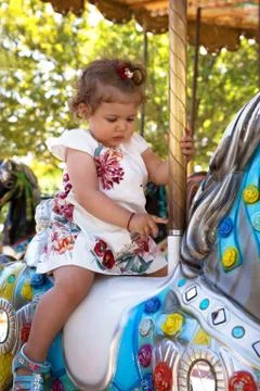 Toddler carousel Stock Photos