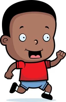 Toddler Running Stock Illustration