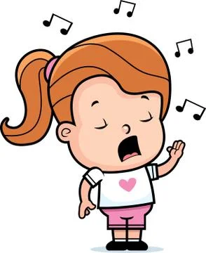 Toddler Singing Stock Illustration