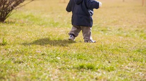Toddler walking Stock Footage 58652641