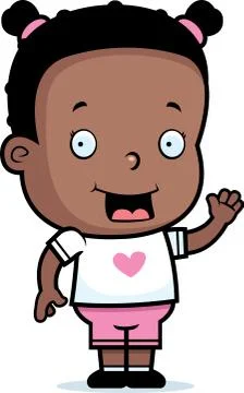 Toddler Waving Illustrazione stock