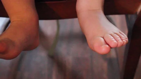 Toddler's Feet Stock Footage 44446539