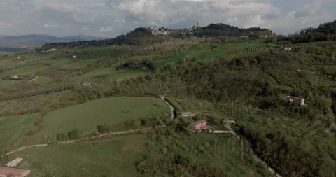 Todi from far away Stock Footage 237882334