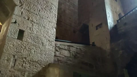 Todi - Scorcio interno della torre campanaria della Chiesa di San Fortunato Stock Footage 327843838