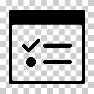 Todo Items Calendar Page Vector Icon Stock Illustration