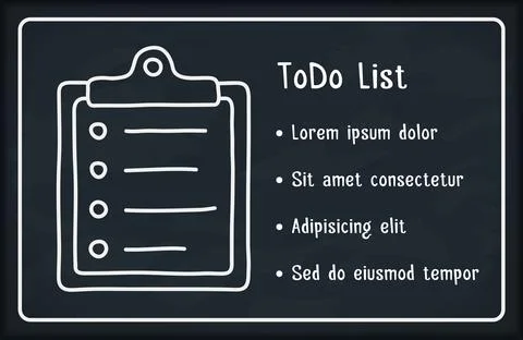 ToDo List Stock Illustration