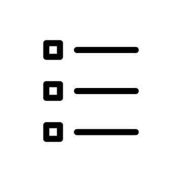Todo list line icon isolated on white background. Black flat thin icon on m.. Stock Illustration