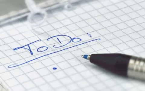 Todo list Stock Photos