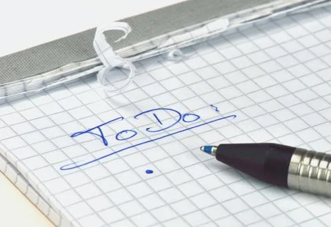 Todo list Stock Photos