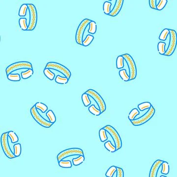Toe ring jewelry vector seamless pattern Stock Illustration