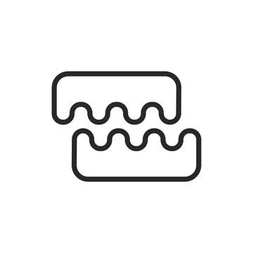 Toe separator color line icon. Isolated vector element. Stock Illustration