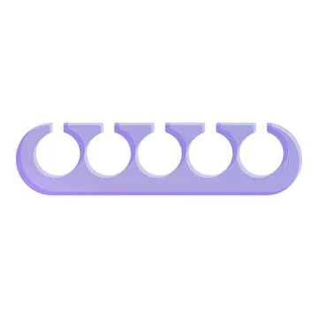 Toe separator icon, cartoon style Stock Illustration