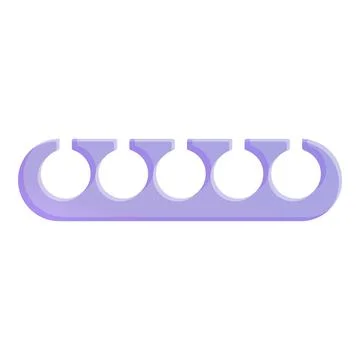 Toe separator icon, cartoon style Stock Illustration