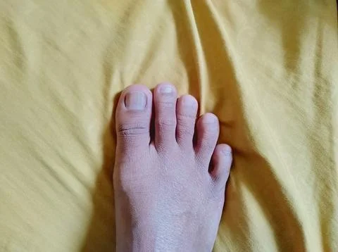 Toes on the carpet Foto stock