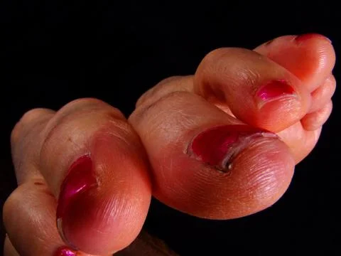 Toes close up Stock Photos